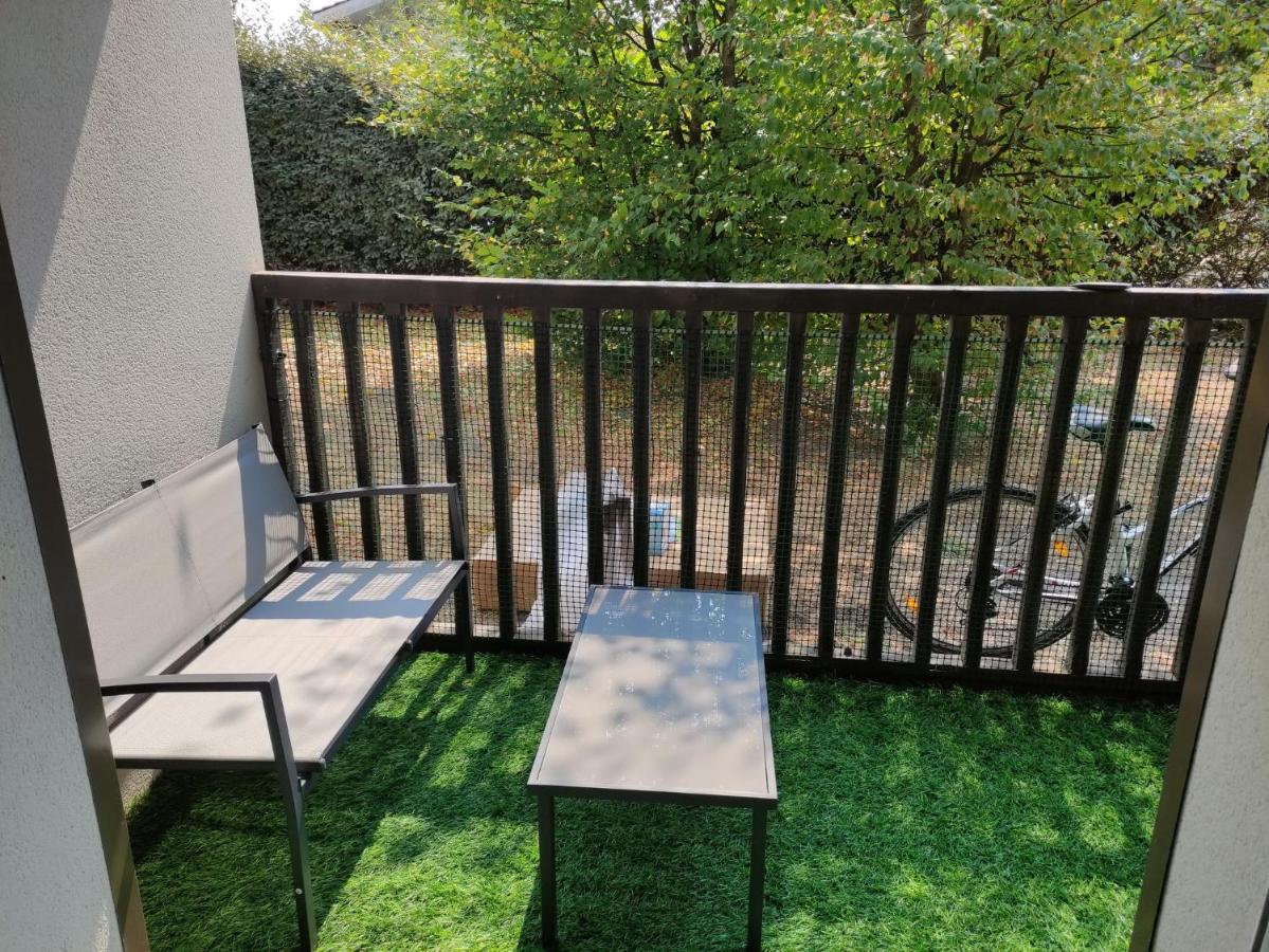 Superbe Appartement En Rez-De-Jardin A Lanton Kültér fotó