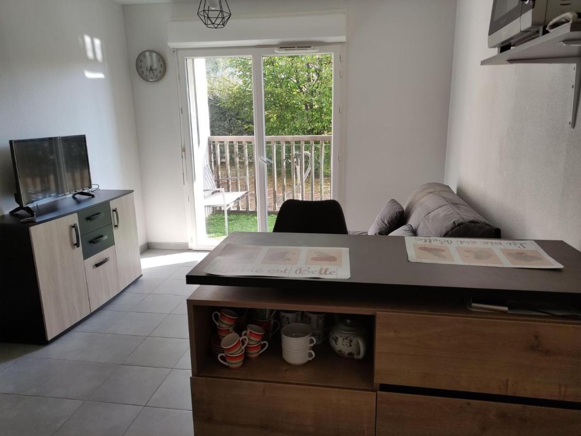 Superbe Appartement En Rez-De-Jardin A Lanton Kültér fotó